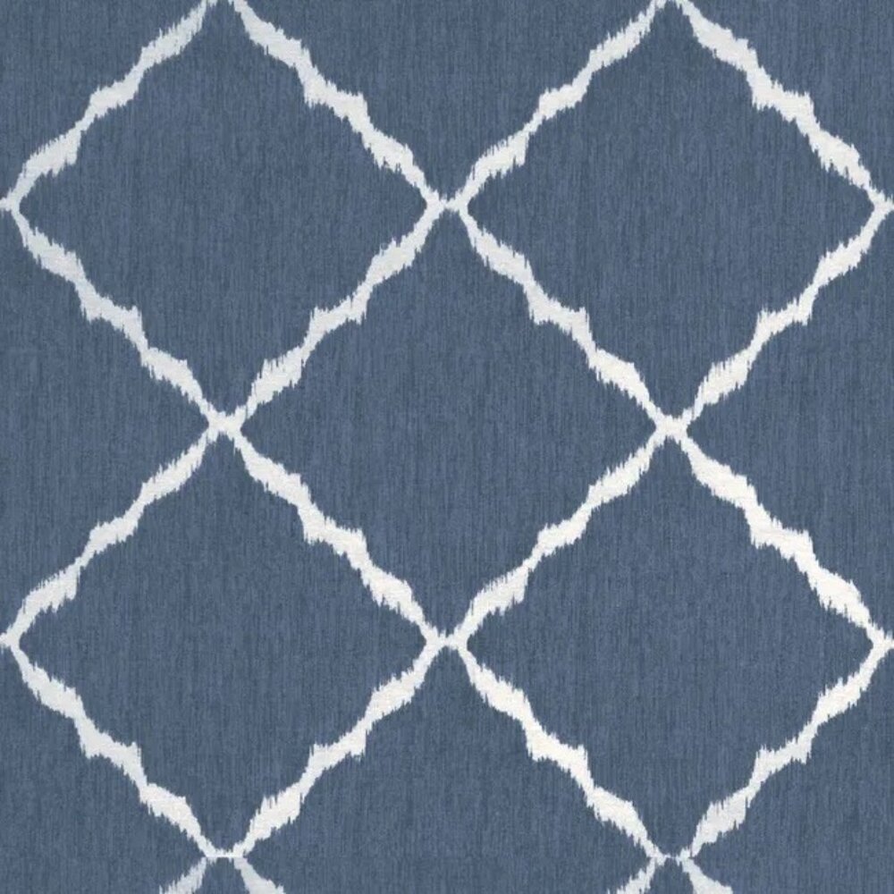 Sarah Richardson for Kravet ~ Ikat Strie 54” wide in Indigo Harmony Collection